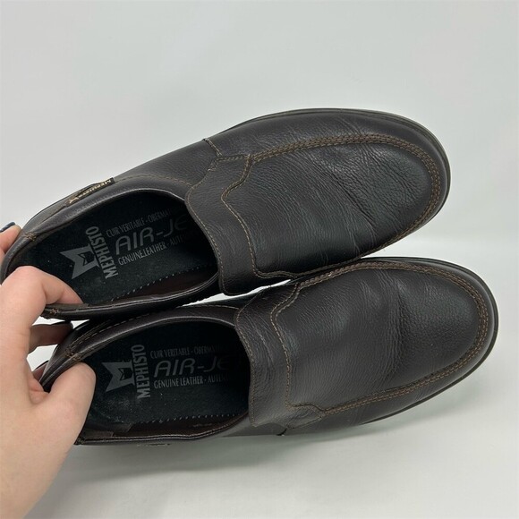 Mephisto Men\'s Slip-On Loafers Dark Brown Moc Toe Comfort Casual Shoes Size 9.5 main image 7